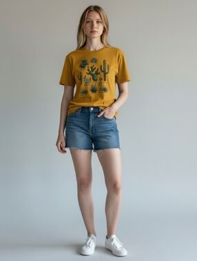 Womens Boho Mushroom &  Plant Graphic Tees